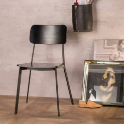 Viadurini Living Moderne Stühle-Moderner Designstuhl aus Metall und Holz für die Wohnküche, 4 Stück - Elmas