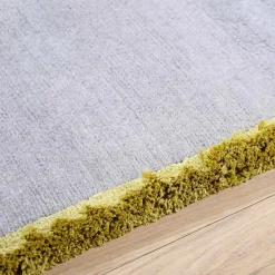 Viadurini Carpets Teppiche-Moderner Designteppich aus Viskose und Baumwolle mit farbigen Fransen aus Seide - Garbino
