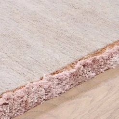 Viadurini Carpets Teppiche-Moderner Designteppich aus Viskose und Baumwolle mit farbigen Fransen aus Seide - Garbino