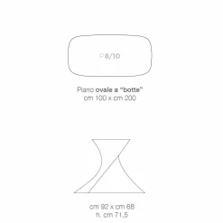 Viadurini Living Esstische-Moderner Designtisch aus Glaskeramik made in Italy, Clark