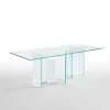 Viadurini Living Esstische Nach Mass|Esstische-Moderner Esstisch aus extraleichtem oder geräuchertem Glas Made in Italy - Zufällig