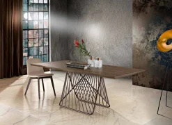 Viadurini Living Esstische-Moderner Esstisch aus Furnierholz made in Italy, Mitia