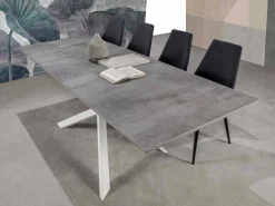 Viadurini Living Ausziehbare Esstische-Moderner Esstisch ausziehbar, Melamintischplatte - Marliana