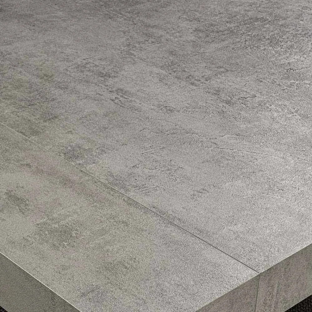 Viadurini Ausziehbare Esstische-Moderner esstisch ausziehbar bis 260/280 cm aus Holz und Metall Teramo