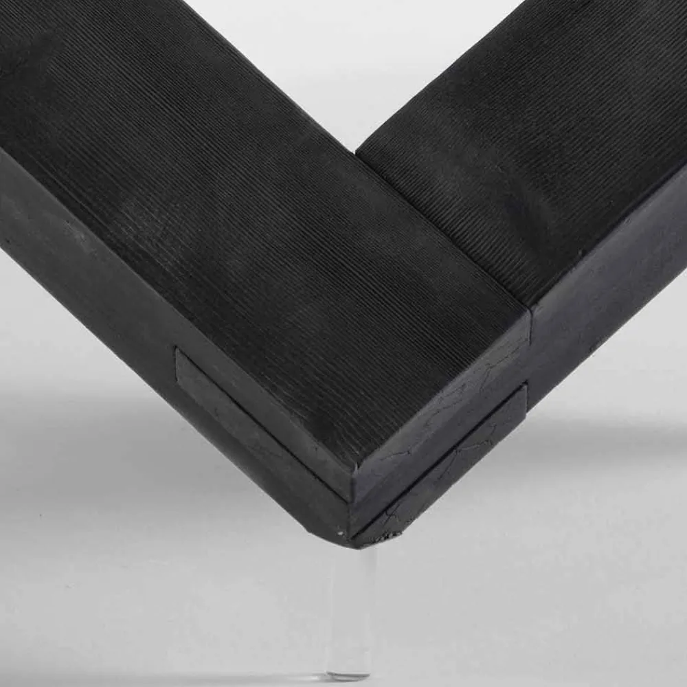 Viadurini Living Runde Tische-Moderner Esstisch mit drehbarer Glastischplatte aus Fichtenholz Bao