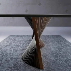 Viadurini Living Esstische-Moderner Esstisch mit Steingutplatte in Marmor Effekt made in Italy, Adrano