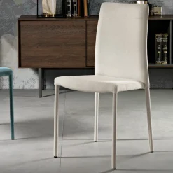 Viadurini Living Moderne Stühle-Moderner Esszimmerstuhl aus Stoff, hergestellt in Italien, Porzia