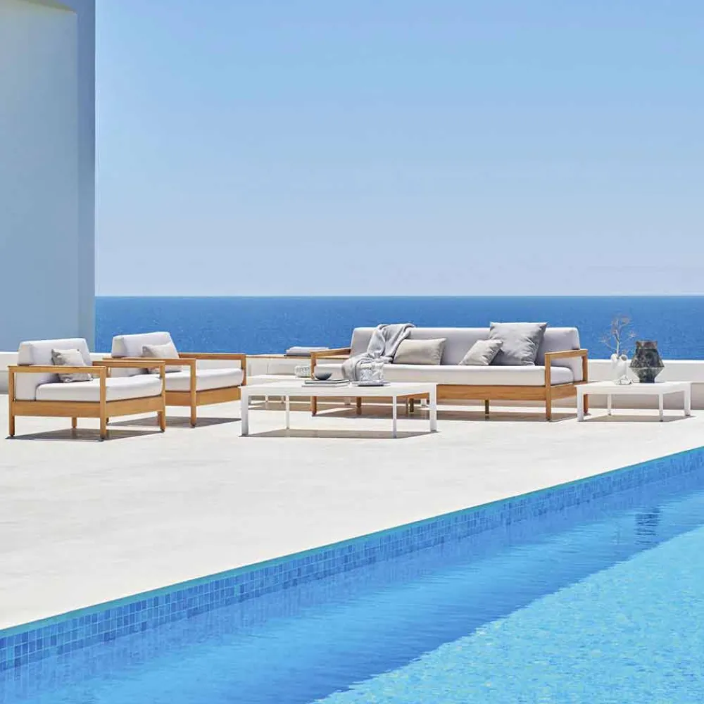 Varaschin Stoffsessel-Moderner Gartensessel aus Stoff gepolstert Bali