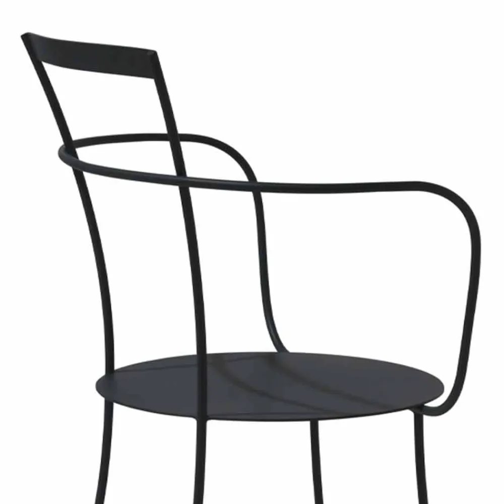 Viadurini in the Garden Gartenstühle Metall-Moderner Gartenstuhl aus farbig lackiertem Stahl Made in Italy - Edda