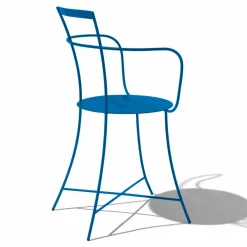 Viadurini in the Garden Gartenstühle Metall-Moderner Gartenstuhl aus farbig lackiertem Stahl Made in Italy - Edda