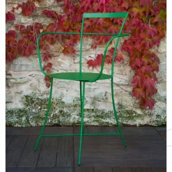 Viadurini in the Garden Gartenstühle Metall-Moderner Gartenstuhl aus farbig lackiertem Stahl Made in Italy - Edda