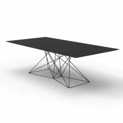 Vondom Gartentische Fest-Moderner Gartentisch aus HPL und Edelstahl Faz