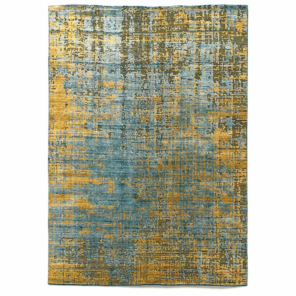 Viadurini Carpets Teppiche-Moderner handgeknüpfter Wohnzimmerteppich aus Bambusseide und Baumwolle - Buba