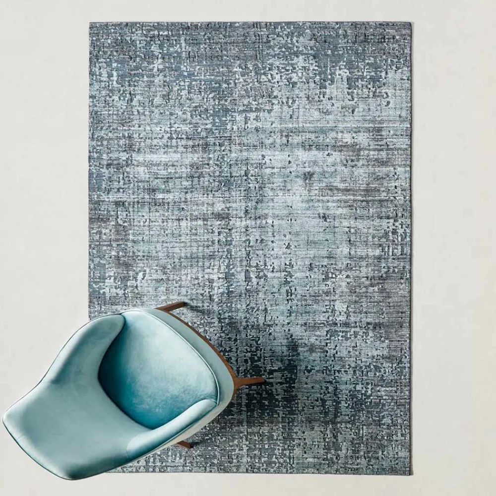 Viadurini Carpets Teppiche-Moderner handgeknüpfter Wohnzimmerteppich aus Bambusseide und Baumwolle - Buba