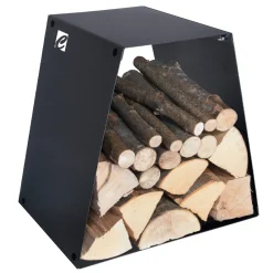 Viadurini Fire Design Kaminholzständer Aus Eisen Und Stahl-Moderner Holzständer aus lackiertem Stahl Made in Italy - Demetra