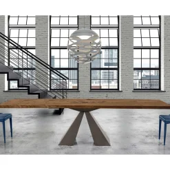 Viadurini Living Ausziehbare Esstische-Moderner Holztisch, ausziehbar bis 300 cm, hergestellt in Italien – Dalmatiner