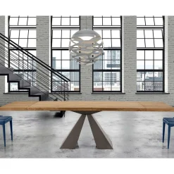 Viadurini Living Ausziehbare Esstische-Moderner Holztisch, ausziehbar bis 300 cm, hergestellt in Italien – Dalmatiner