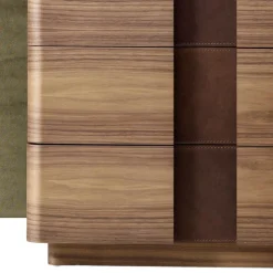 Grilli Kommoden-Moderner kleiner Schrank aus Massivholz York in Italien hergestellt