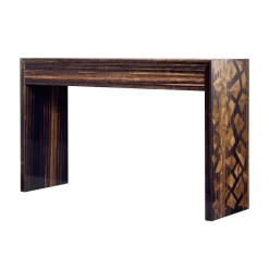 Grilli Konsolentisch Flur-Moderner Konsolentisch aus Ebenholz Zarafa made in Italy
