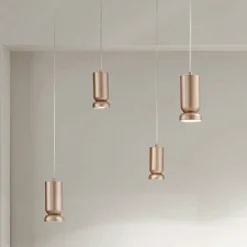 Viadurini Lighting Moderne Kronleuchter-Moderner Kronleuchter aus pulverbeschichtetem Aluminium und verstellbarem Kabel – Buxus