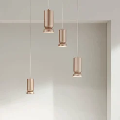 Viadurini Lighting Moderne Kronleuchter-Moderner Kronleuchter aus pulverbeschichtetem Aluminium und verstellbarem Kabel – Buxus