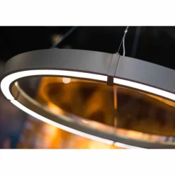 Viadurini Lighting Moderne Kronleuchter-Moderner Kronleuchter aus Stahl und Glas mit Holzeinsatz Made in Italy - Seoul