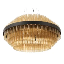 Viadurini Lighting Moderne Kronleuchter-Moderner Kronleuchter aus mundgeblasenem Glas und Metall, italienische Handwerkskunst - Maesta