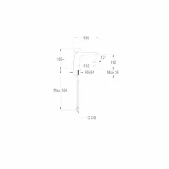 Viadurini Taps Waschbeckenarmaturen-Moderner Messing-Waschbeckenmischer Made in Italy - Besugo