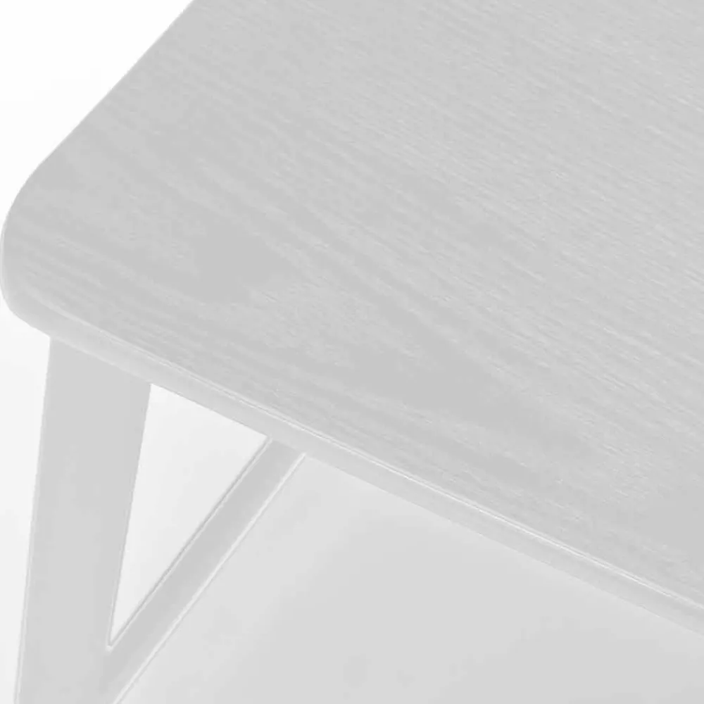 Viadurini Living Küchenhocker-Moderner Metallhocker mit Sitz und Rückenlehne aus Holz, 2 Stück - Habibi