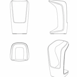 Vondom Outdoor Hocker-Moderner Outdoor Hocker Ufo von aus Polyethylen