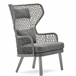 Varaschin Stoffsessel-Moderner Outdoor-Sessel mit Kopfstütze aus Stoff Emma