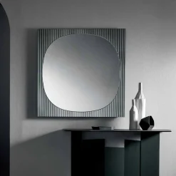 Viadurini Living Wandspiegel-Moderner quadratischer Wandspiegel in rauchiger Farbe Made in Italy - Bandolero