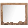 Viadurini Living Wandspiegel-Moderner rechteckiger Wandspiegel mit Akazienholzrahmen - Eloise