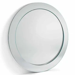 Viadurini Living Standspiegel-Moderner runder freistehender Spiegel mit geneigtem Rahmen Made in Italy - Salamina