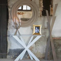 Viadurini Living Wandspiegel-Moderner runder Wandspiegel aus farbigem Eisen Made in Italy - Origano