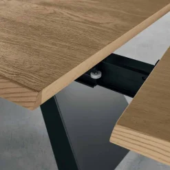 Viadurini Living Esstische Nach Mass|Ausziehbare Esstische-Moderner seitlich ausziehbarer Tisch aus Eichenholz made in Italy, Zerba