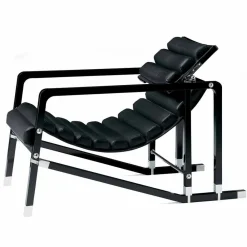 Viadurini Living Moderne Sessel-Moderner Sessel aus glänzend schwarz lackiertem Holz und Leder Made in Italy - Conga