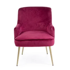 Viadurini Living Moderne Sessel-Moderner Sessel aus Stahl und Samteffekt Sitz 3 Ausführungen - Matty