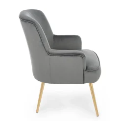 Viadurini Living Moderne Sessel-Moderner Sessel aus Stahl und Samteffekt Sitz 3 Ausführungen - Matty