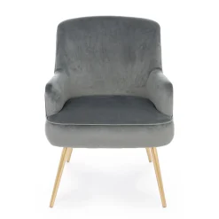 Viadurini Living Moderne Sessel-Moderner Sessel aus Stahl und Samteffekt Sitz 3 Ausführungen - Matty