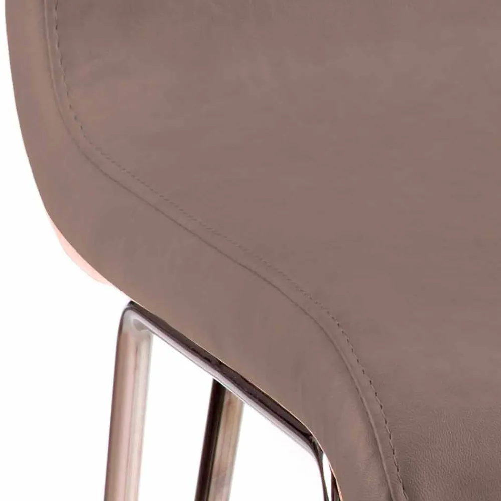 Viadurini Living Moderne Stühle-Moderner Stuhl aus Kunstleder oder Leder für Esszimmer oder Küche Maha