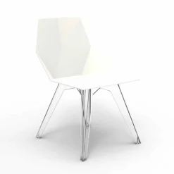 Vondom Gartenstühle Kunststoff-Moderner Stuhl Faz von aus Polypropylen und Polycarbonat, 4 Stück