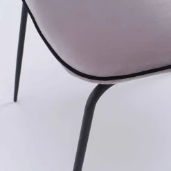 Viadurini Living Moderne Stühle-Moderner Stuhl mit Armlehnen und Sitzbezug aus Samt, 4 Stück - Cioli