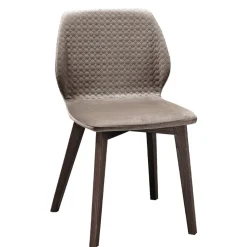 Viadurini Living Moderne Stühle-Moderner Stuhl mit elegantem Design aus gestepptem Samt und Holz – Scarat