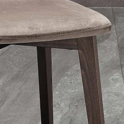 Viadurini Living Moderne Stühle-Moderner Stuhl mit elegantem Design aus gestepptem Samt und Holz – Scarat