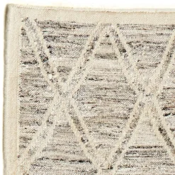 Viadurini Carpets Teppiche-Moderner Teppich aus Wolle und Baumwolle Elfenbein mit Fantasie für Wohnzimmer - Peppo