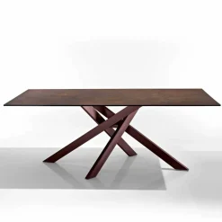 Viadurini Living Esstische-Moderner Tisch aus Glaskeramik und Metall, hergestellt in Italien, Dionigi