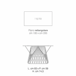 Viadurini Living Esstische-Moderner Tisch mit glaskeramischer Oberfläche, hergestellt in Italien, Mitia
