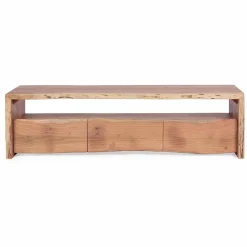 Viadurini Living Tv-Möbel-Moderner TV-Ständer aus Akazienholz mit 3 Schubladen Homemotion - Lauro