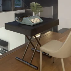 Viadurini Living Tisch Höhenverstellbar-Moderner verwandelbarer Couchtisch aus Metall und Holz Made in Italy - Universe